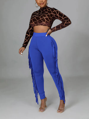 Side Tassel Trousers