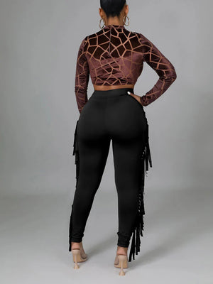 Side Tassel Trousers