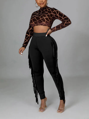 Side Tassel Trousers