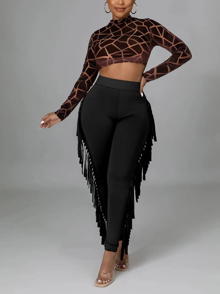 Side Tassel Trousers