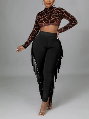 Side Tassel Trousers