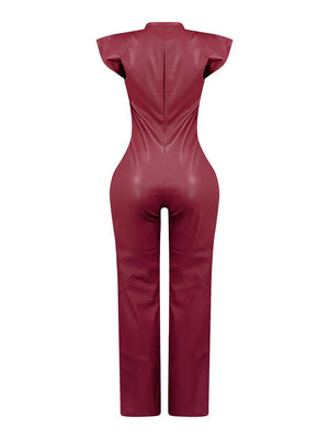 Button Down Jumpsuit