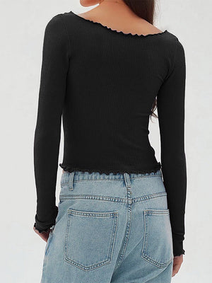 Lettuce Trim Slim Ribbed Tops