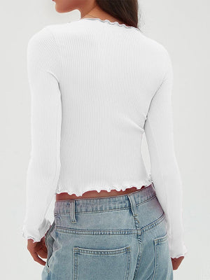 Lettuce Trim Slim Ribbed Tops