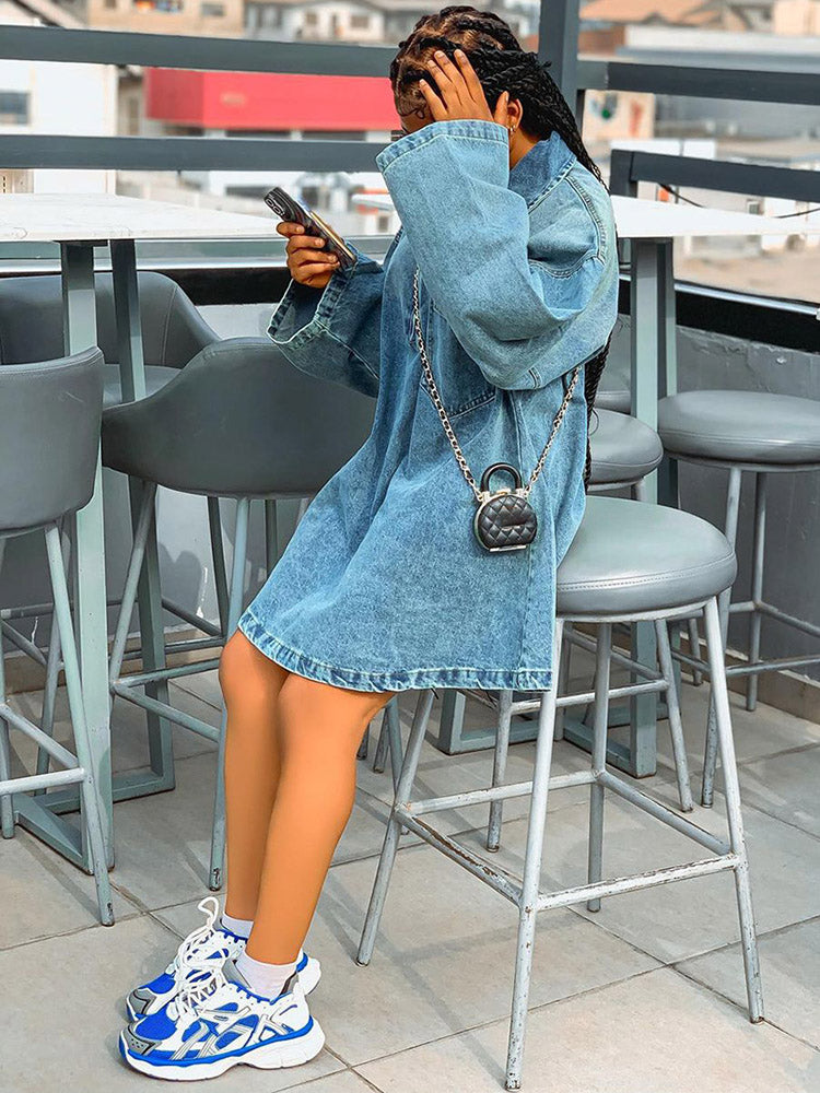 Denim Loose Dresses