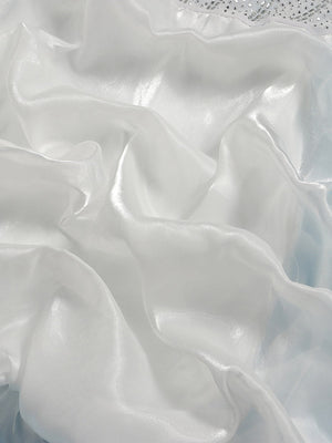 Rhinestone Mesh Ruffle Dresses