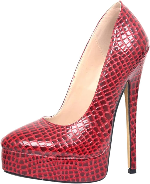YM & Dancer S47 Sexy Pointed Toe Red High Heels 18CM Stiletto Pumps Fetish High Heels Sexy Stripper Club Pole Dancing Shoes Size 36-46